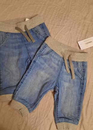 Джинсовые джоггеры на малышей h&m.