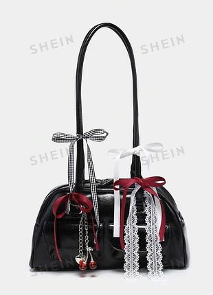 Сумка чорна на плече