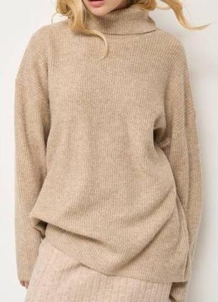 Светр гольф преміум альпака шерсть вовна