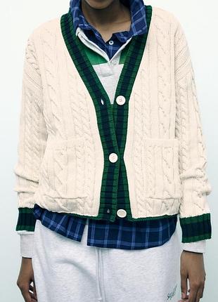 Трикотажный кардиган zara