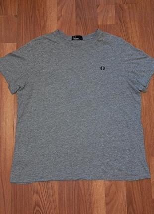 Чоловіча сіра футболка fred perry великий розмір оригінал1 фото