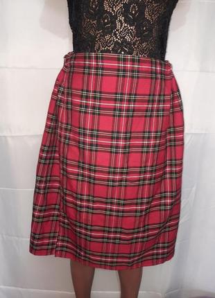 Юбка в клетку на запах, размер 48/50