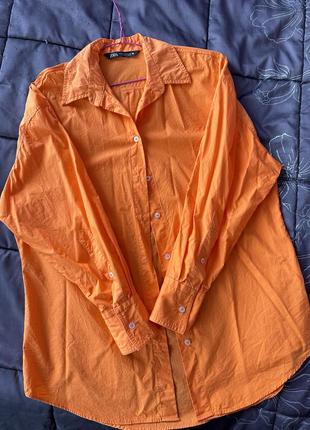 Сорочка оверсайз zara