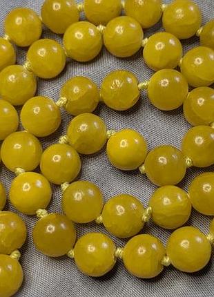 Винтаж ожерелье из натурального камня