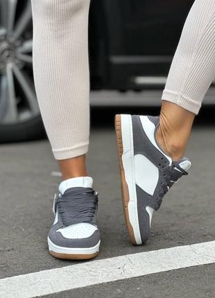 Женские кроссовки из натуральной пресс кожи высокого качества👟8 фото