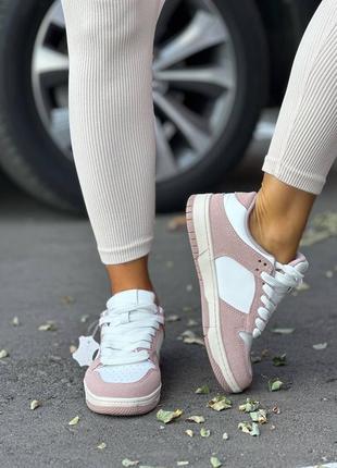 Женские кроссовки из натуральной пресс кожи высокого качества👟2 фото