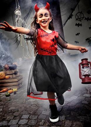 Костюм маскарадный на хэллоуин для девочки lidl halloween 110-116 см на 4-6 года