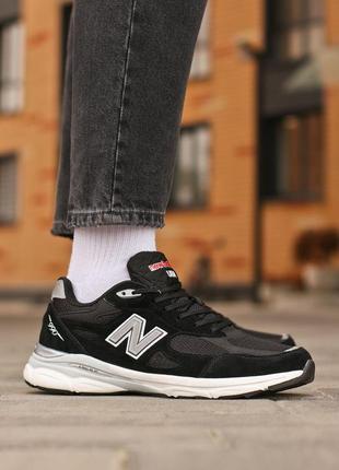 Чоловічі кросівки new balance 990v3 black/white