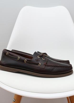 Чоловічі шкіряні топсайдери sperry top-sider оригінал  розмір 45 (на стопу 29 см)