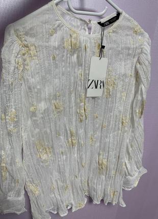 Блуза рубашка сорочка zara m