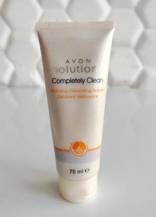 Очищающий скраб для лица эйвон avon solutions