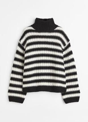 В`заимный свитер в полоску h&m шерстяной не mango