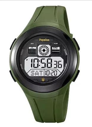 Годинник наручний чоловічий skmei 4012/2104ag, годинник чоловічий спортивний, годинник військовий чоловічий