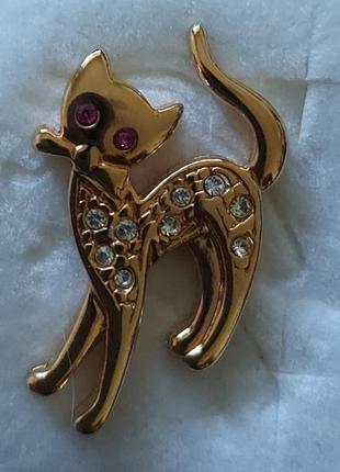 Брошка pin ballou кошка