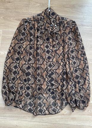 Леопардова блуза сорочка atmosphere