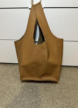 Сумка торба штани з натуральної шкіри в стилі zara picotin