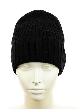 Зимняя шапка-бини "катрин" черный