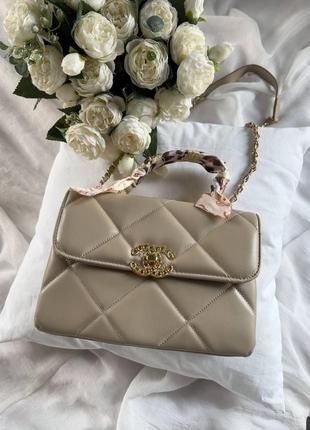 Женская сумка chanel beige2 фото