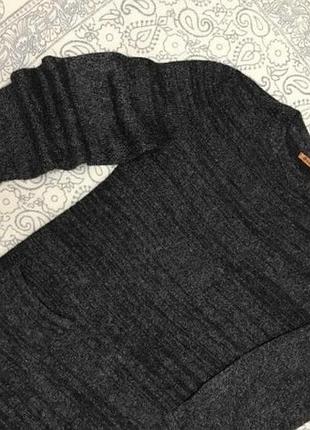 Мохерное платье с карманами