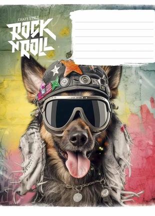 Тетрадь ученическая "rock star" 012-3277l-1 в линию, 12 листов