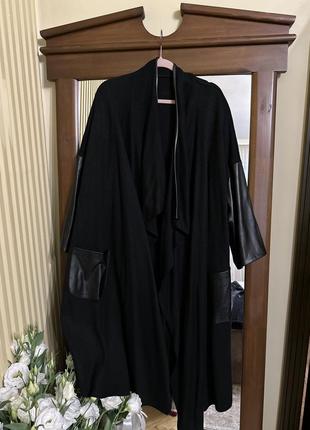 Черный кардиган