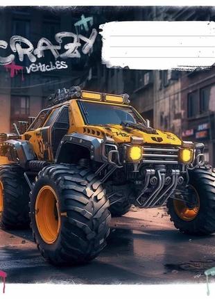 Тетрадь общая "monster trucks" 048-3283l-3 в линию, 48 листов