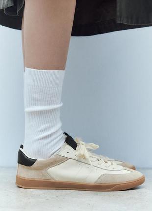 Кожаные кроссовки zara4 фото