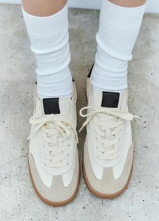 Кожаные кроссовки zara