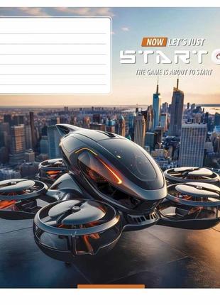 Тетрадь ученическая "let's start" 018-3411l-5 в линию, 18 листов