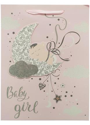 Подарочный пакет 2369l, 40 х 30 х 0,1 (розовый)