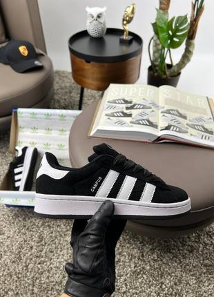 Жіночі кросівки adidas originals campus 00s black white