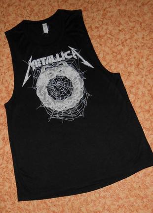 Майка безрукавка metallica/рок мерч