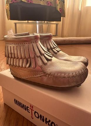 Черевики шкіряні minnetonka 22р