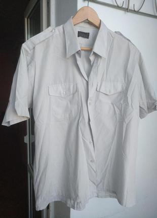 Рубашка тениска серый m-l