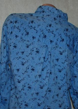 Блуза принтованая бренда f&amp;f / 100% хлопок/регулируемый рукав/10 фото