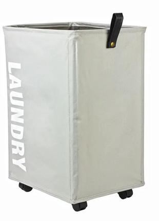 Тканинний кошик для білизни зі зручними ручками та принтом/складаний кошик на білизни...