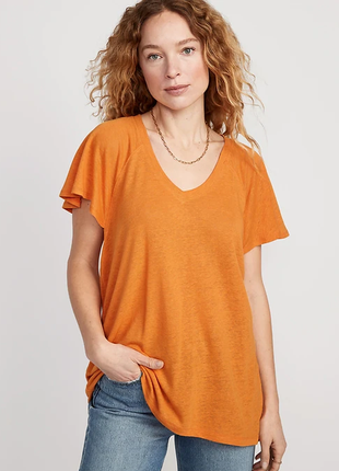 Женская футболка туника из смеси льна old navy