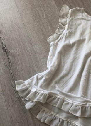 Бохо кэжуал винтаж кружево блуза воланы жеребе рюши банты пышные воротнички topshop размер s7 фото