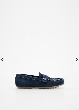 Шкіняні лофери для хлопчика туфлі мокасини