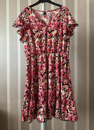 Платье в цветочный принт shein5 фото