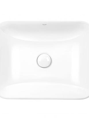 Раковина qtap scorpio 500х380х145 white с донным клапаном qt1411k490w