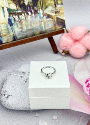 Серебряная кольца цветущая роза 🌹новинка пандора5 фото