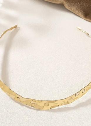 Тренд стильне золотисте жіноче широке кольє пектораль чокер підвіс ланцюжок мінімалізм