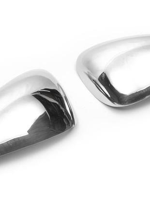 Накладки на зеркала (2000-2010, 2 шт, нерж) carmos - турецкая сталь для seat leon