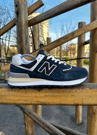 Кроссовки new balance 574 x stone island6 фото