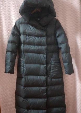 Крутой длинный пуховик emporio armani