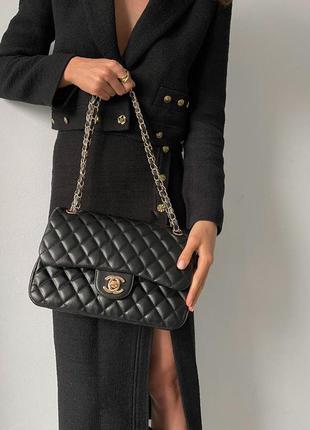 Женская сумка chanel black 3,55
