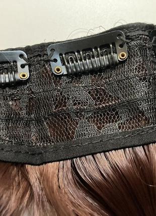 Накладные термоволосы, трессы: каштановый, омбре. накладне волосся. перука, шиньон.