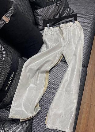 Джинсы с напылением