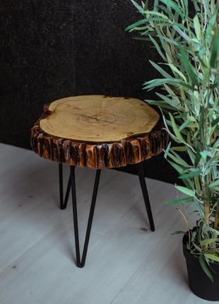 Ексклюзивний журнальний стіл з натурального дерева